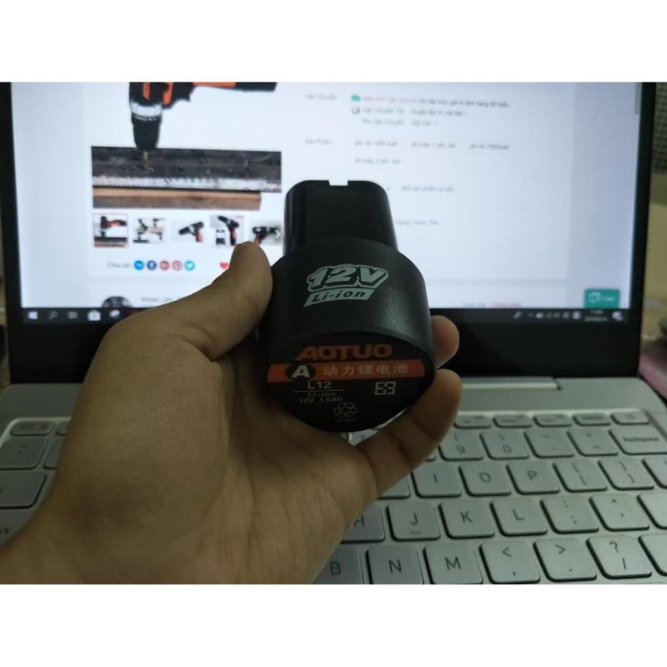 Pin 12v pin máy khoan pin 12v chính hãng Aotuo hàng nội địa