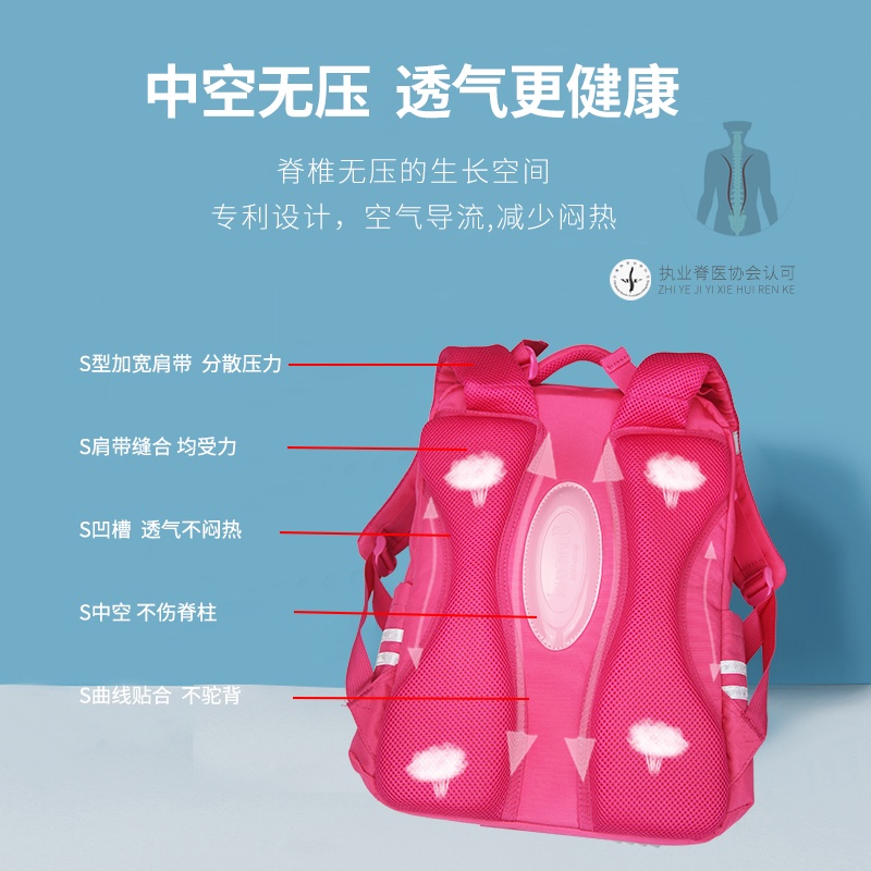 Ba lô đi học FUNTRAVEL màu sắc đơn giản thiết kế độc đáo dành cho bé