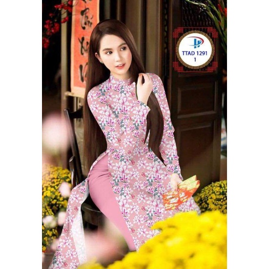 Vải áo dài in 3D đẹp - độc - lạ - hợp xu hướng - đủ màu MS045