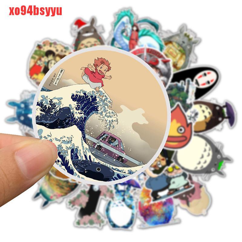 Bộ 50 Miếng Dán Hoạt Hình Totoro Spirited Away Chống Thấm Nước xo94bsyyu