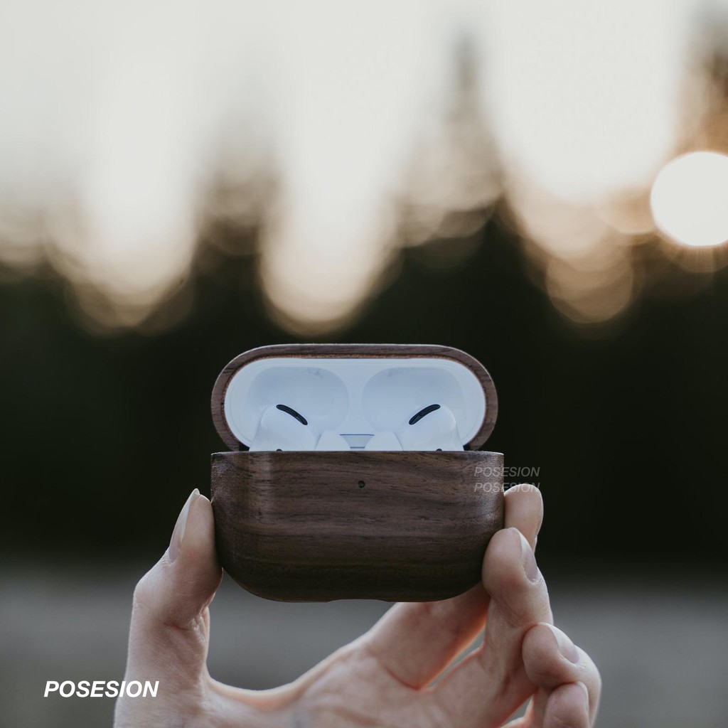 Case Airpods Pro bằng gỗ lót da ốp Airpods 1 2 cao cấp | BigBuy360 - bigbuy360.vn