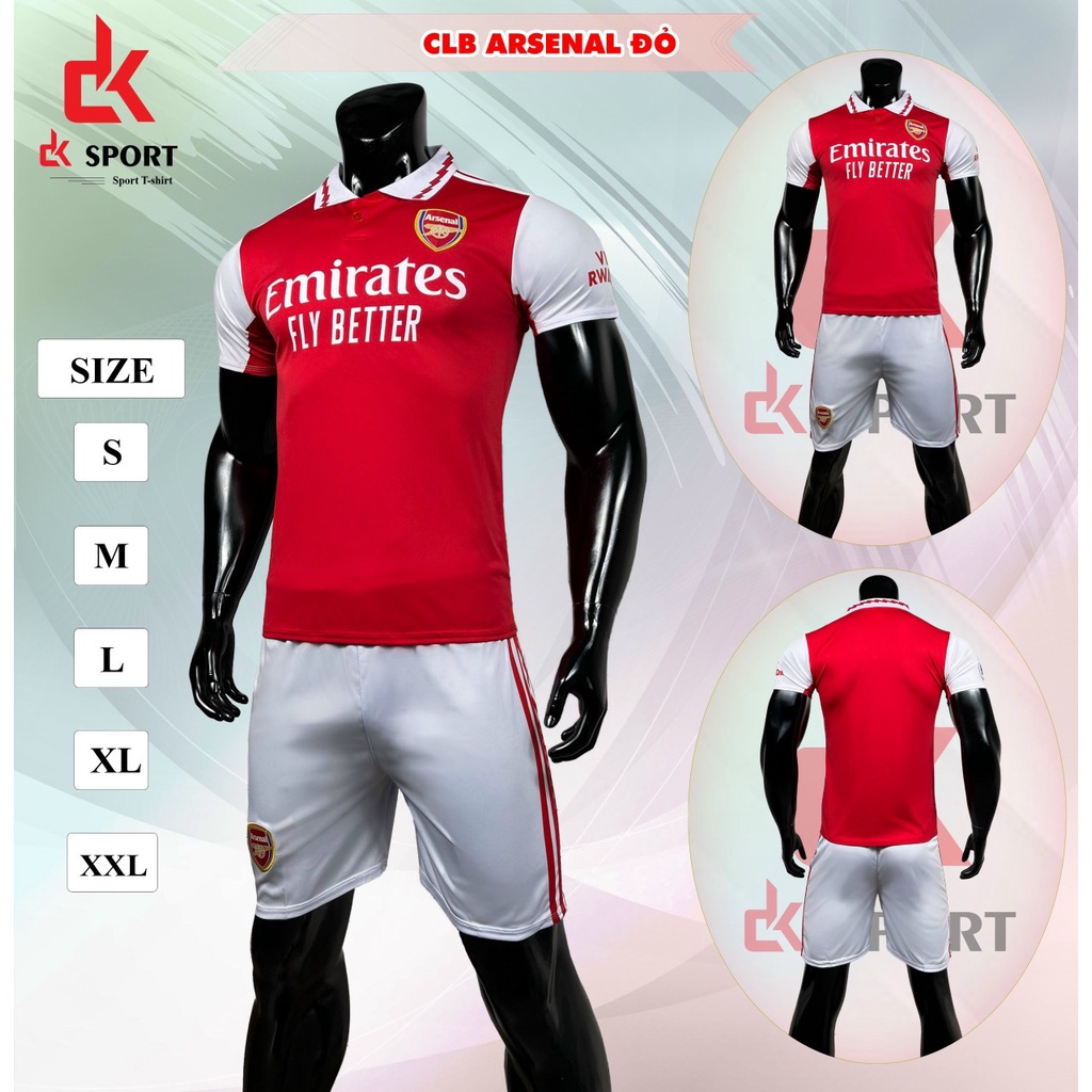 Bộ đồ đá banh CLB Arsenal đỏ 2019- 2020