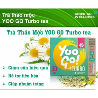 TRÀ GIẢM CÂN THẢO MỘC YOOGO TEA TURBO HỖ TRỢ GIẢM CÂN ĐÀO THẢI MỠ ĐỘC TỐ ĐƯỜNG RUỘT