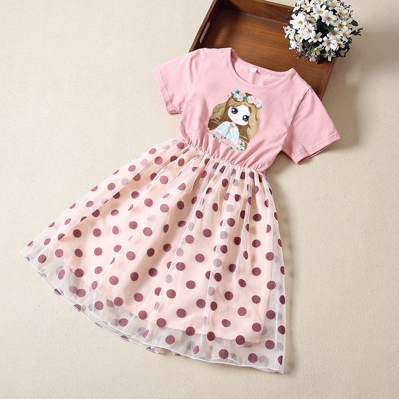 Đầm Bé Gái Đầm Thời Trang Mùa Hè Phong Cách Hàn Quốc Mới Cho Bé Gái Váy Bé Gái