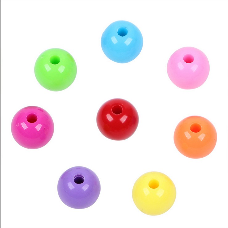 Hạt Xâu Làm Trang Sức Màu Sắc Tươi Sáng 6-14mm DIY