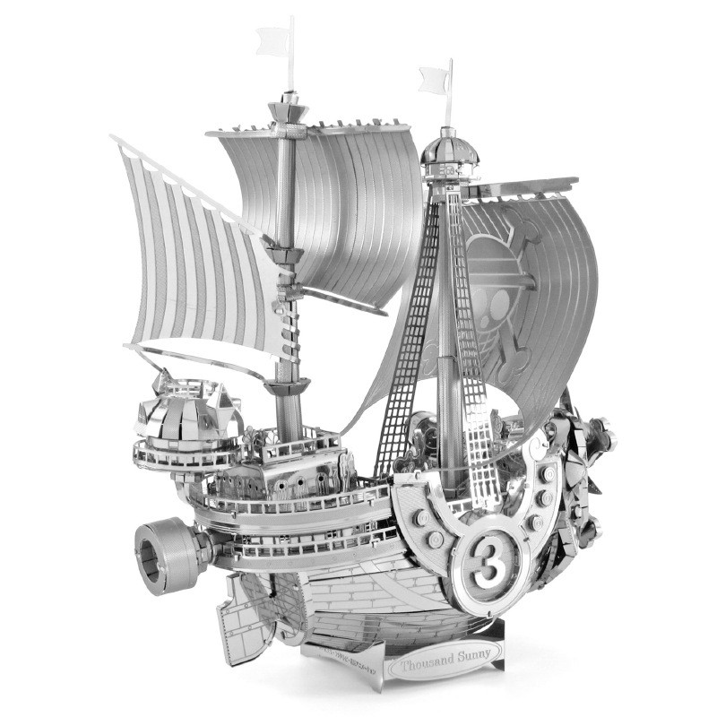 Mô Hình Thép 3D Tự Lắp Ráp Tàu Hải Tặc Phim One Piece Thousand Sunny