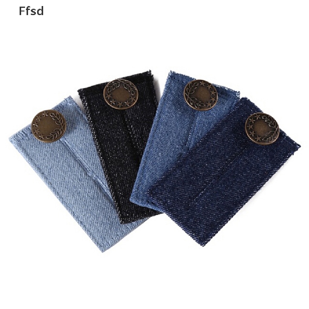 Set 4 Thắt Lưng Quần Jean Mở Rộng Cài Nút Điều Chỉnh Được Có Thể Giặt Được Cho Phụ Nữ Mang Thai