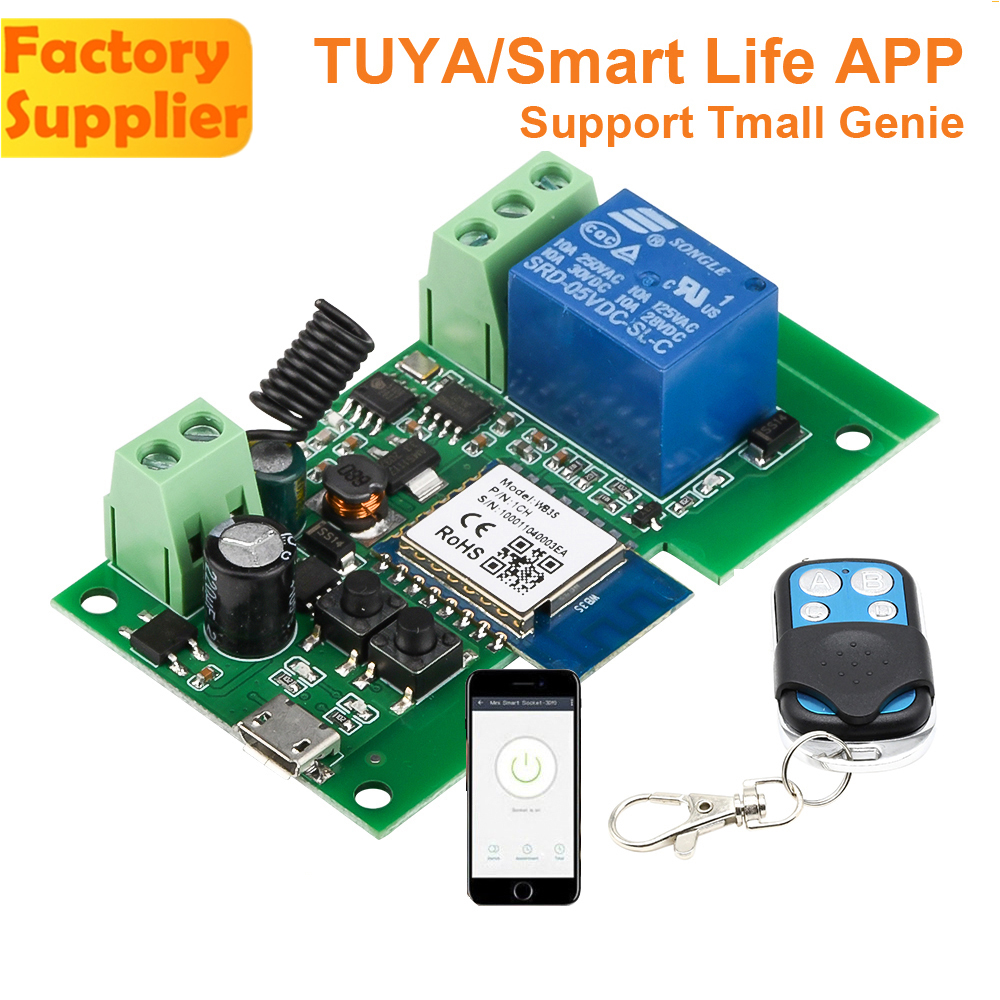 Tuya APP Sonoff  CHANNEL Mô Đun Công Tắc Điều Khiển Từ Xa Wifi 433mhz 1 Kênh Usb 5v / Dc7-32V Tuya