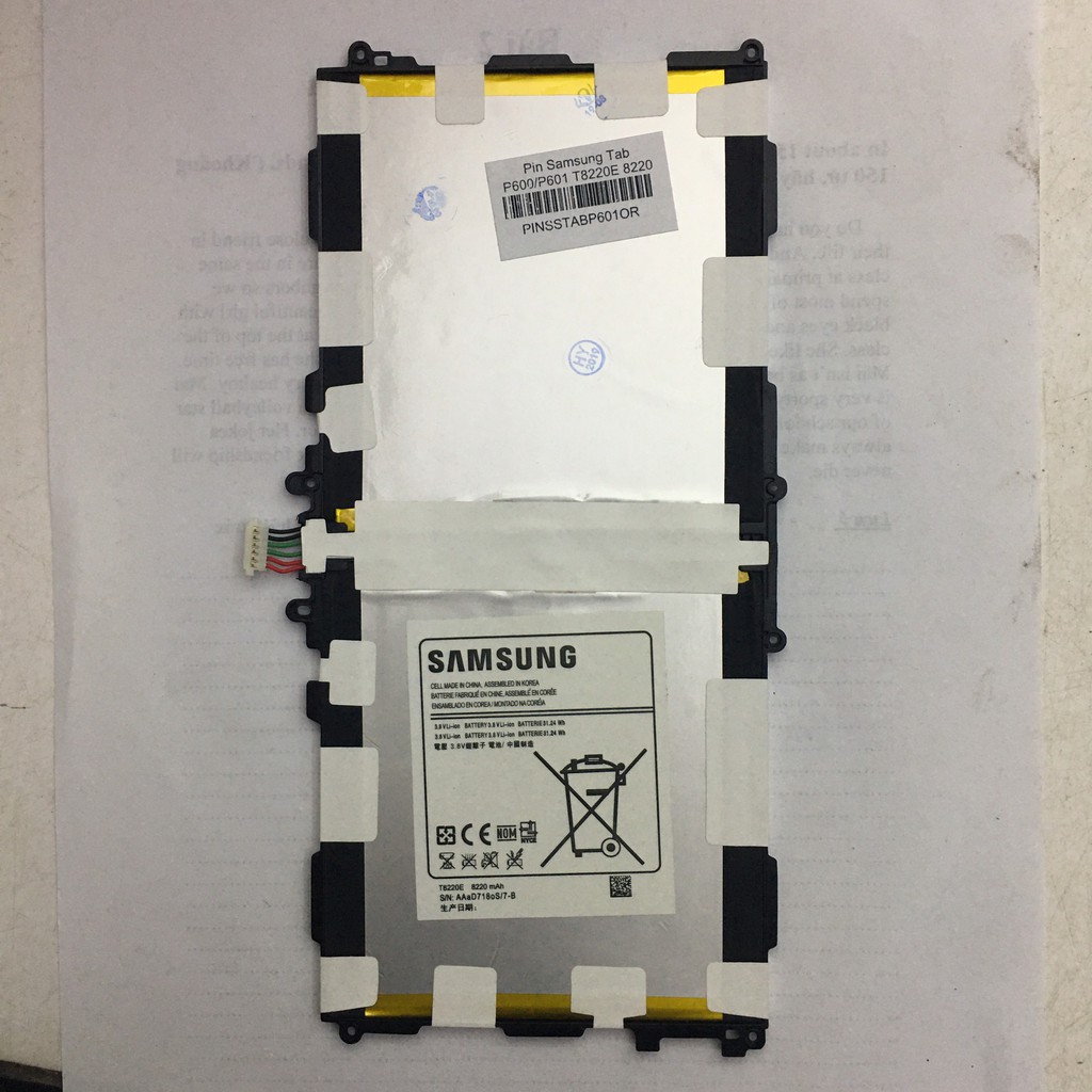 [Ảnh Thật]Pin Samsung Galaxy TAB P601/ P600/Note 10.1 /T8220E