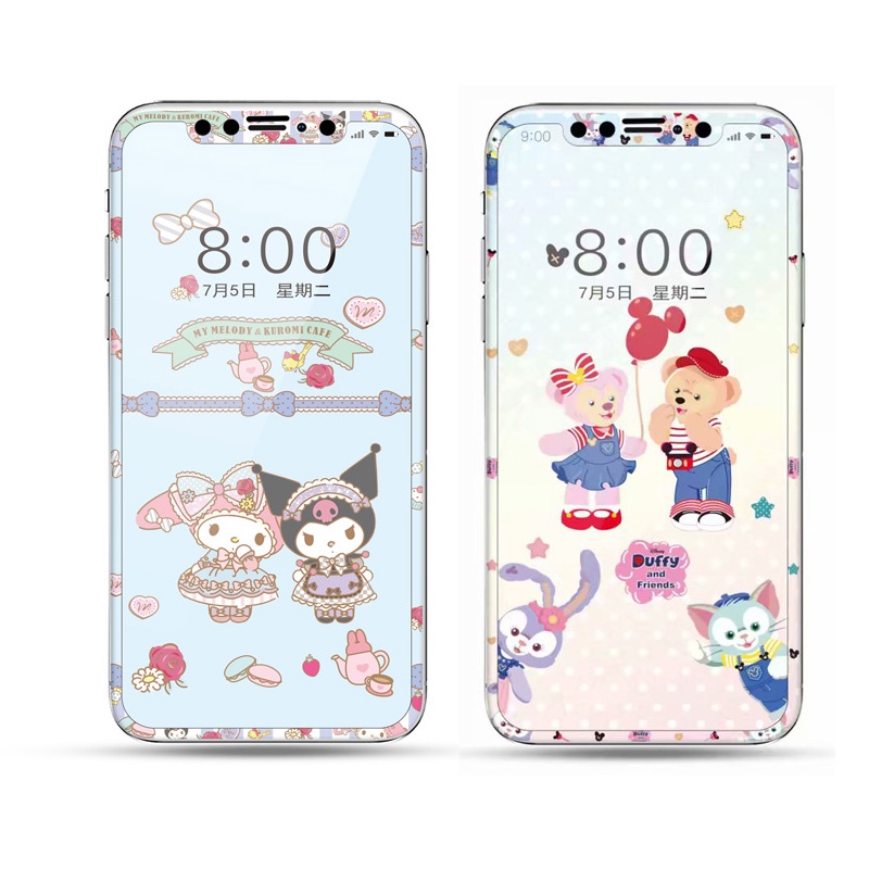 Kính Cường Lực Viền Mềm Toàn Màn Hình In Hình Anime Cho iPhone 12 11 X XS XR Pro Max