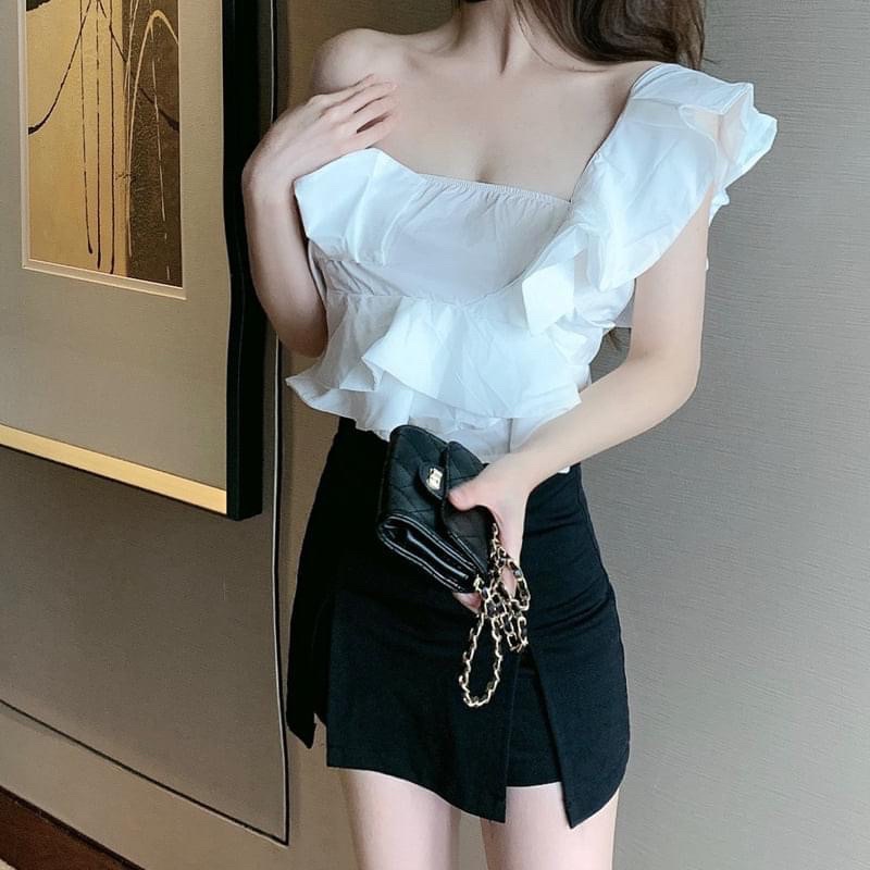 Áo dây màu trắng bánh bèo, sexy ( Hàng quảng châu loại 1)