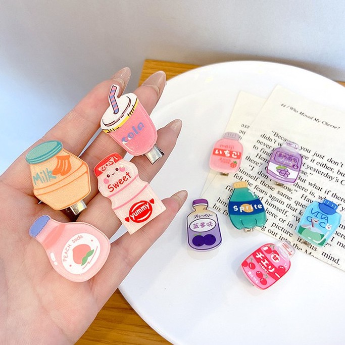 Kẹp tóc đơn giản phong cách Hàn Quốc thời trang dành cho bé gái