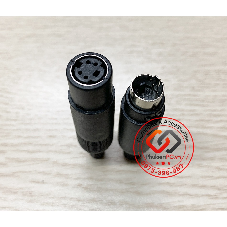 Combo đầu hàn Mini Din MD4, MD5, MD6-PS2, MD8 PLC mạ nickel, dạng cài dễ tháo lắp, hàn dây cáp