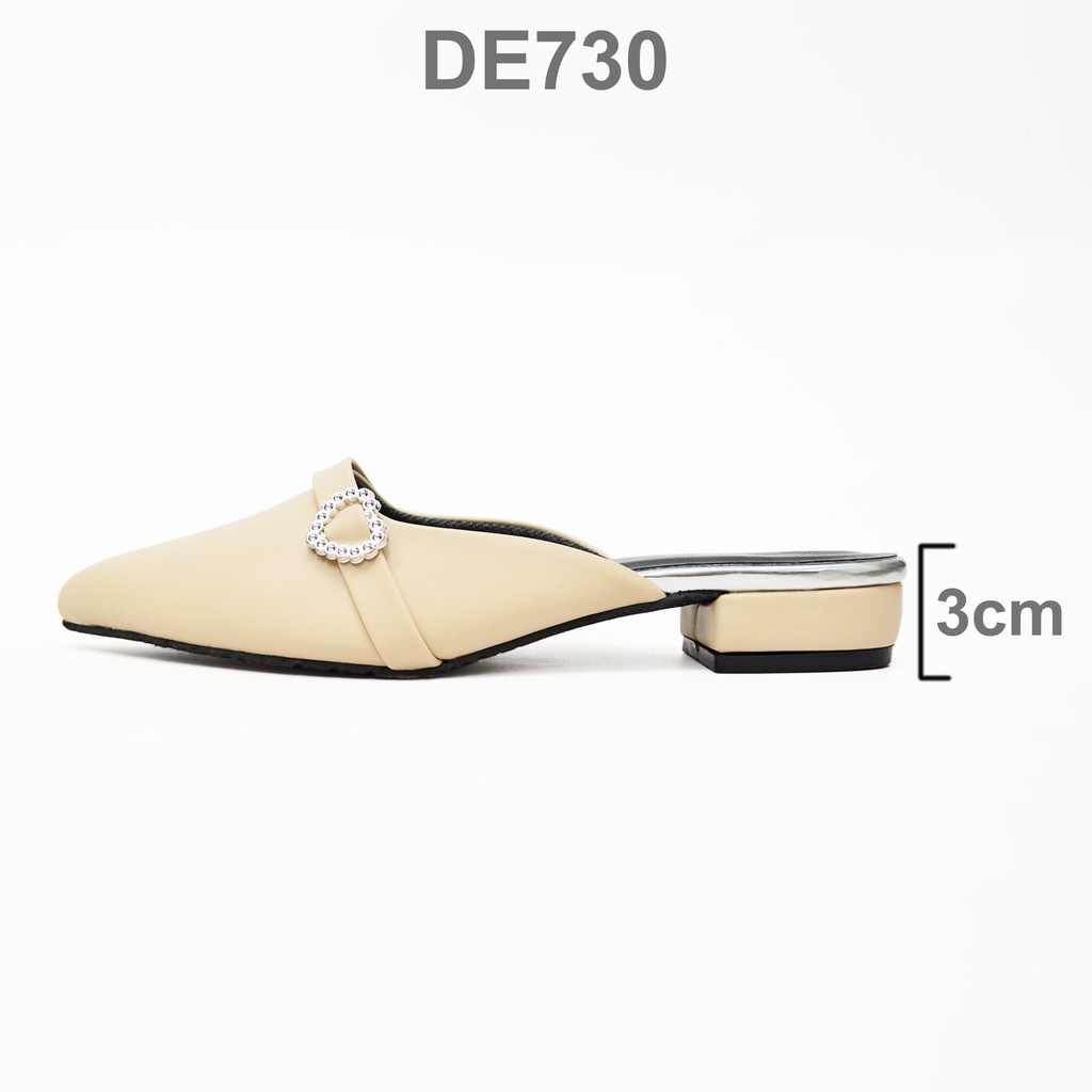 Dép Sục Cao 3cm Đính Khóa - DE730 - JMP