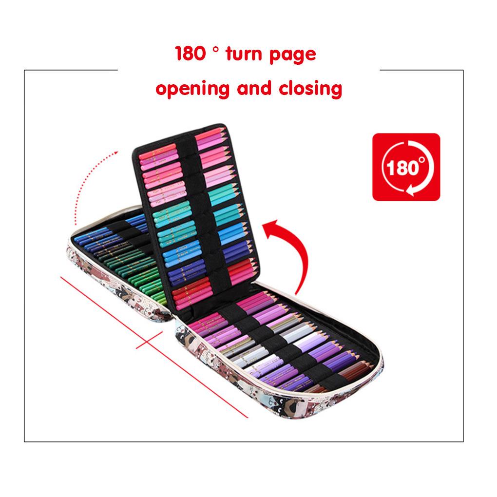 Túi Đựng Bút Nhiều Ngăn Sức Chứa Lớn 150 Ngăn Có Khóa Kéo Loại 11