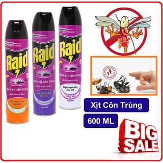 Bình xịt côn trùng Raid Chai 600ml