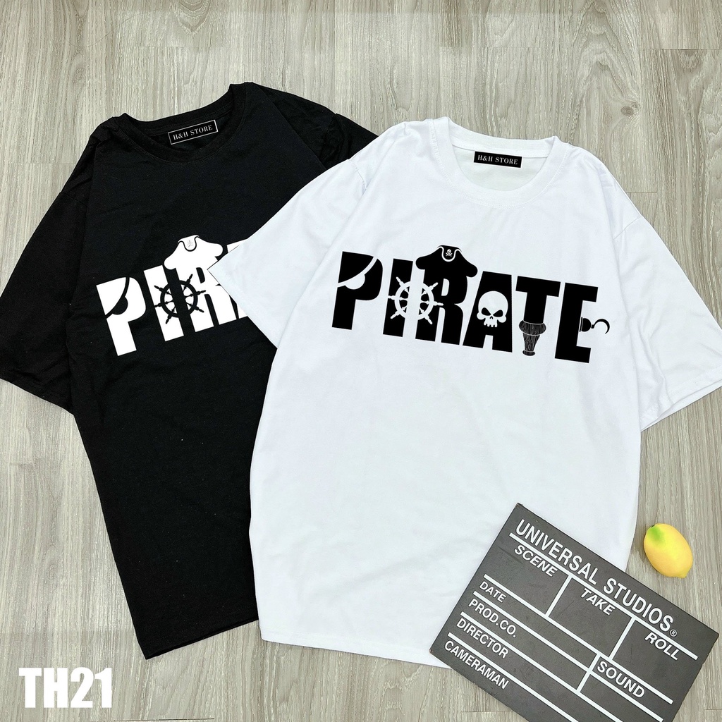 Áo thun In Nam Nữ Form Unisex PIRATE TH21 - Hí Shop
