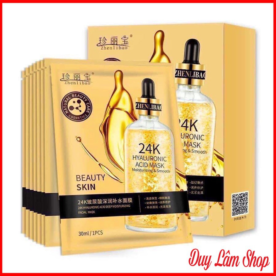 COMBO Mặt nạ lụa 24k Goldzan Silk Mask chính hãng