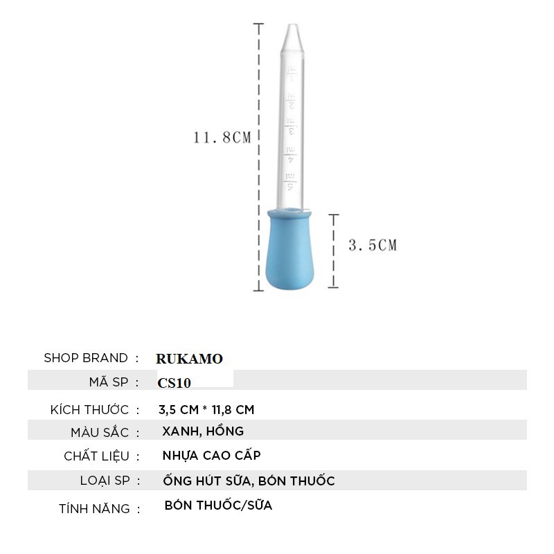 Ống bón sữa thuốc chống sặc cho bé chống không chịu bú bình an toàn ZAVADO CS10