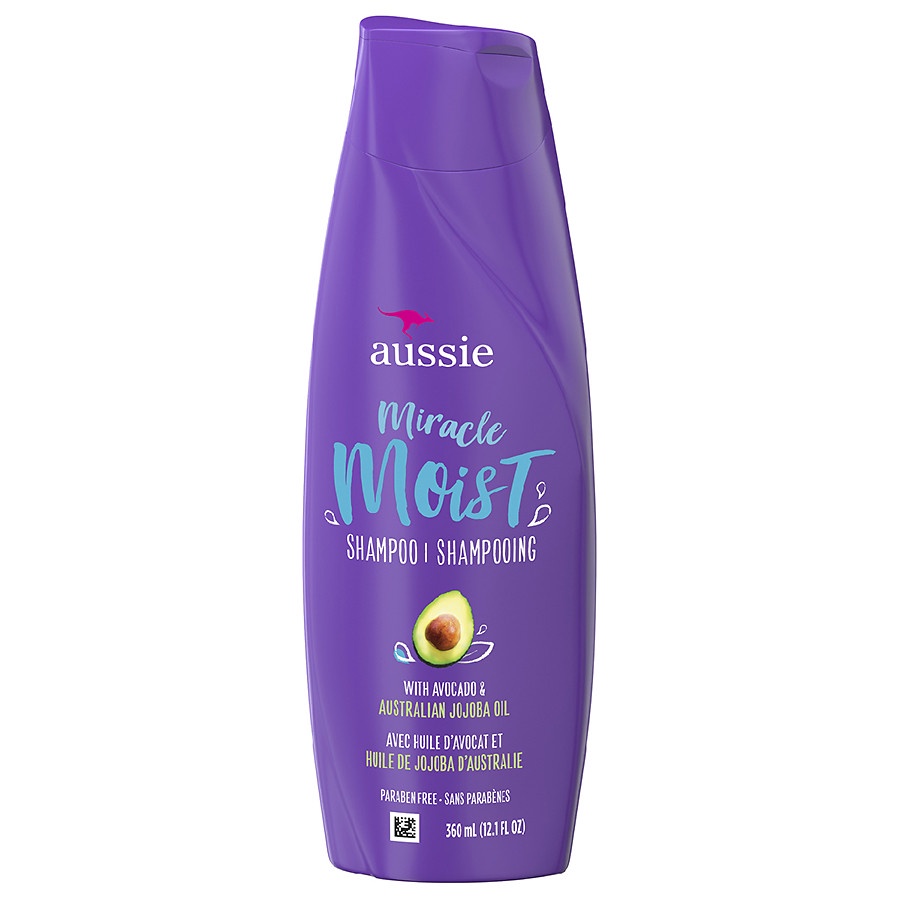 Bill US - Cặp gội xả dưỡng ẩm cho tóc Aussie Miracle Moist Shampoo Avocado &amp; Australian Jojoba Oil 360ml/chai