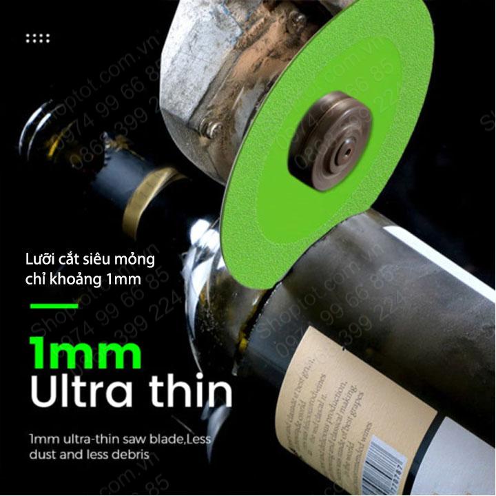 Lưỡi cắt thủy tinh, gốm, sứ, gạch men đa năng, dùng cho máy mài góc
