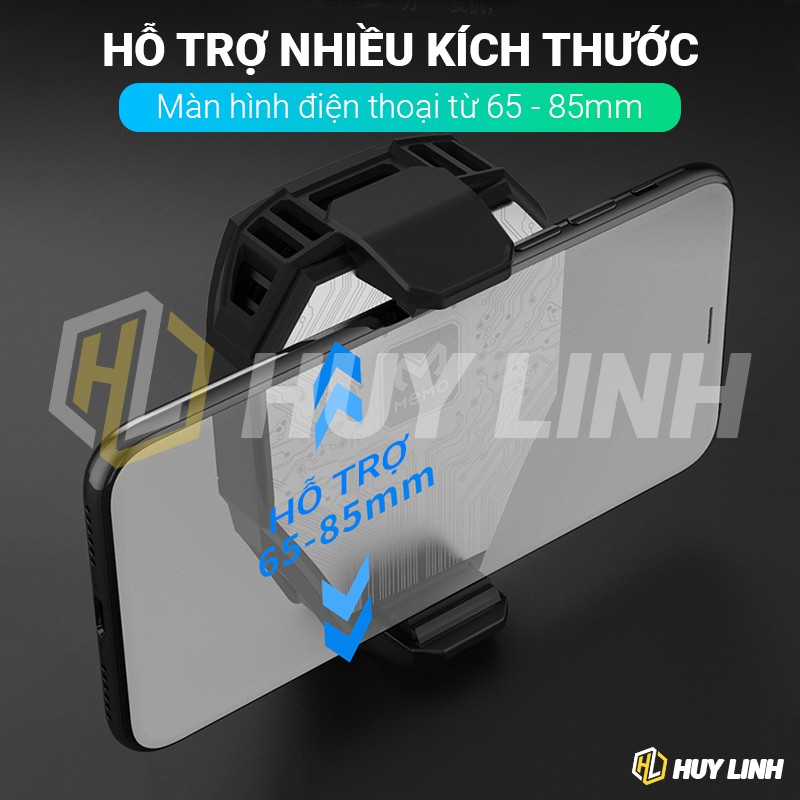 [Mã ELHA22 giảm 5% đơn 300K] Sò lạnh quạt tản cho điện thoại Memo DL06 Led RGB tốc độ quạt 7000RPM