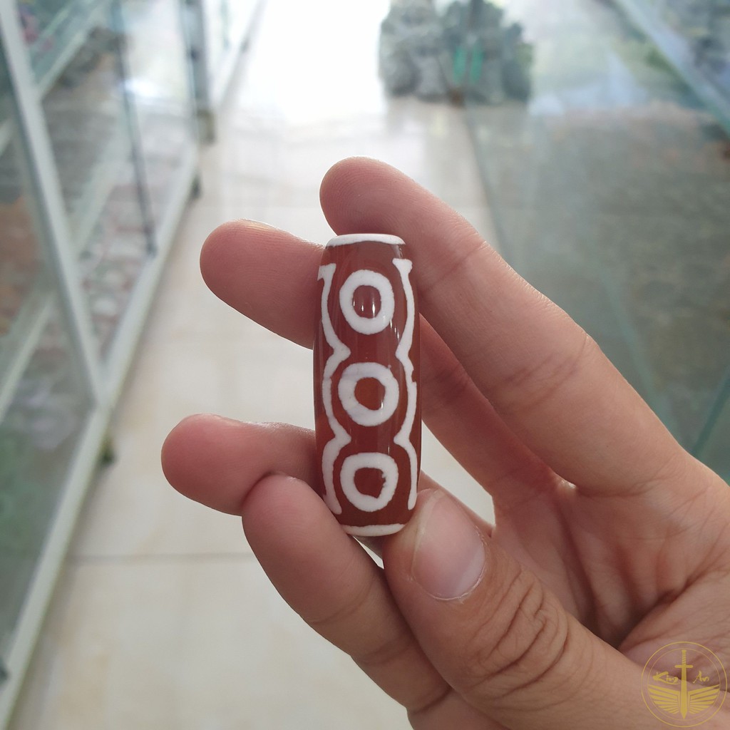 Dây đeo cổ đá Dzi Tây Tạng