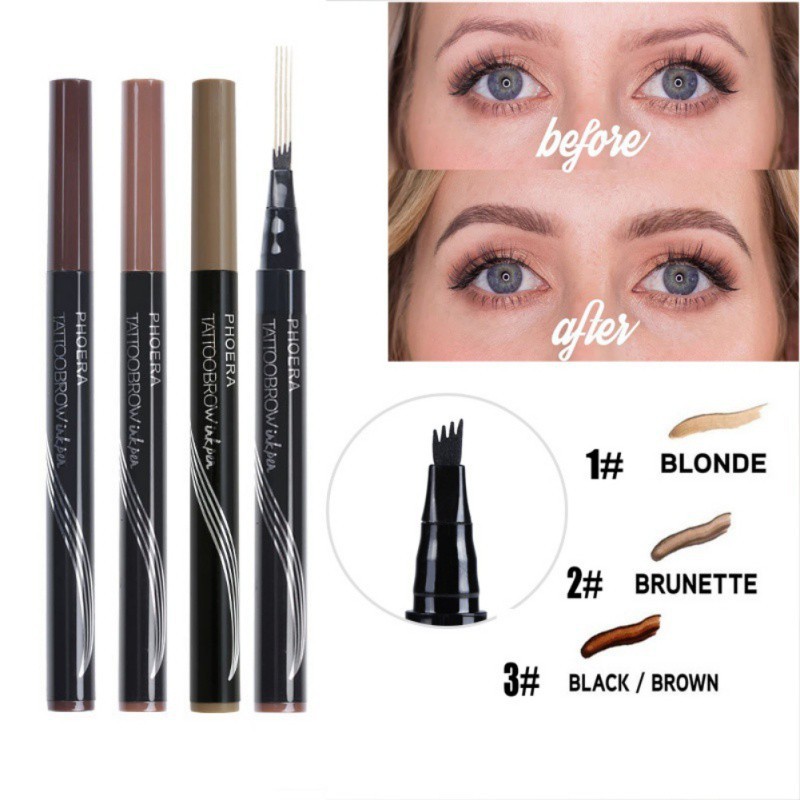 [Hàng mới về] Bút kẻ lông mày sợi 4D thương hiệu PHOERA chống nước | BigBuy360 - bigbuy360.vn