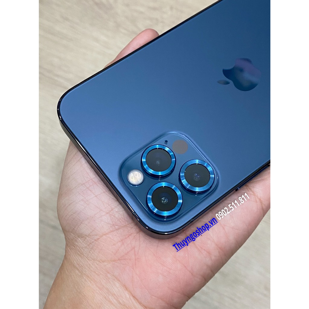 Viền nhôm không kính siêu mỏng camera  I p h o n e 12 Pro / 12 Pro Max