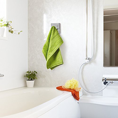 Áo khoác dán tường &amp; Giá treo quần áo tự dính Giá đỡ treo tường bằng thép không gỉ Giá treo chìa khóa Khăn Móc treo Phụ kiện phòng tắm