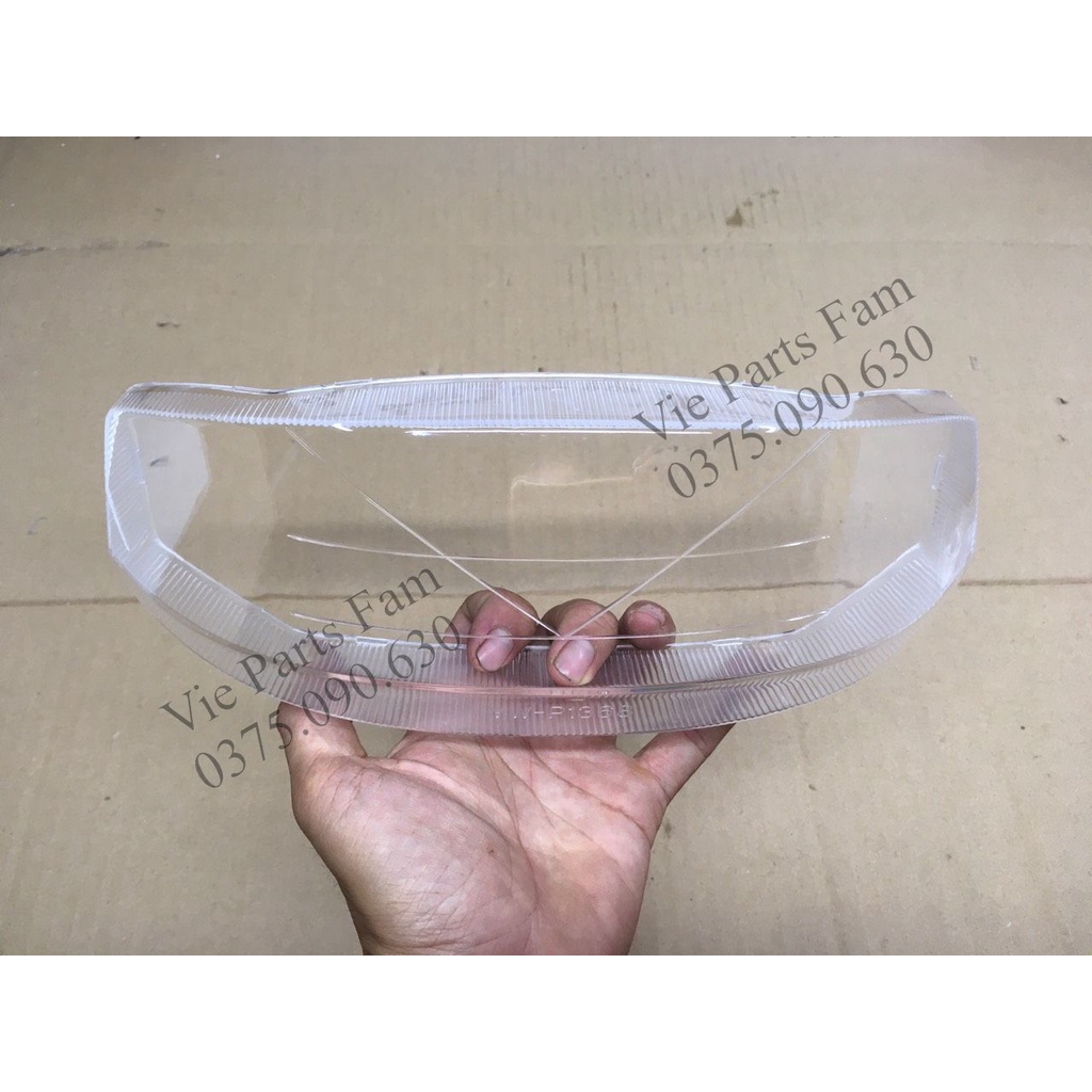 Mica/ mặt kính đèn pha xe máy Max liền, chất liệu Mica cao cấp