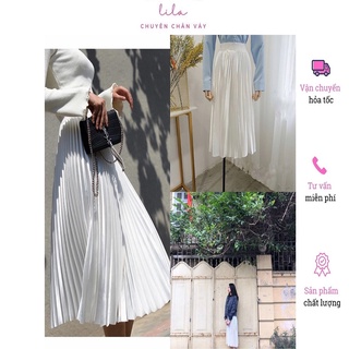 Chân váy trắng, váy trắng dài, nhẹ nhàng bồng bềnh và nữ tính