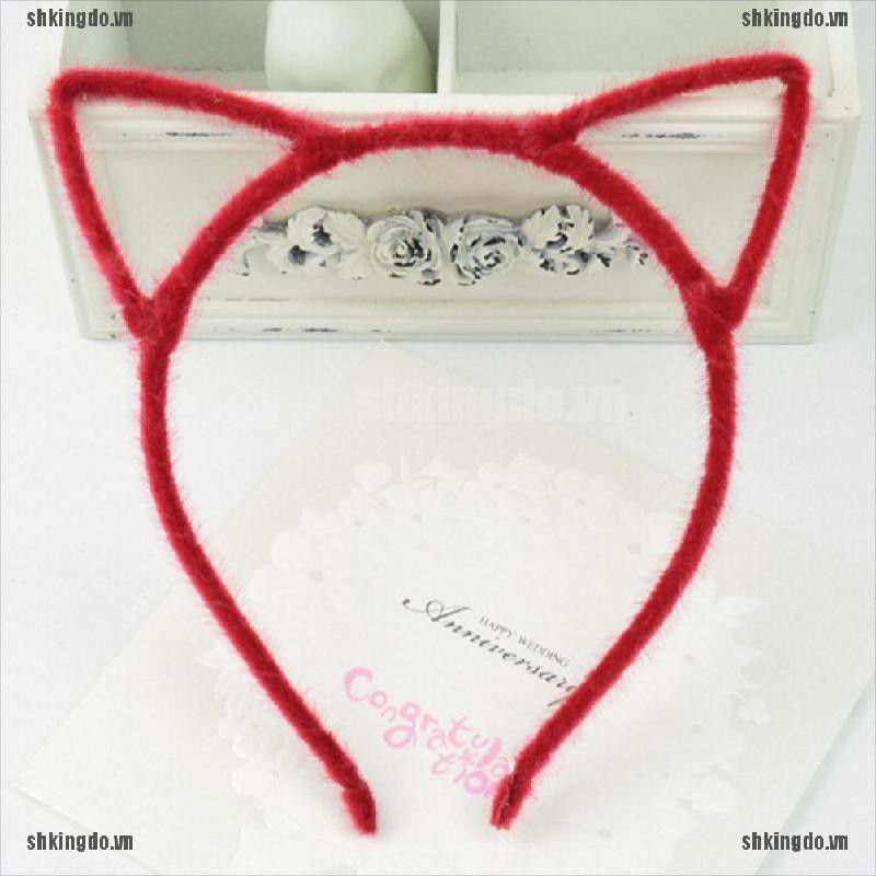 Cài tóc hình tai mèo dễ thương xinh xắn nhiều màu lựa chọn