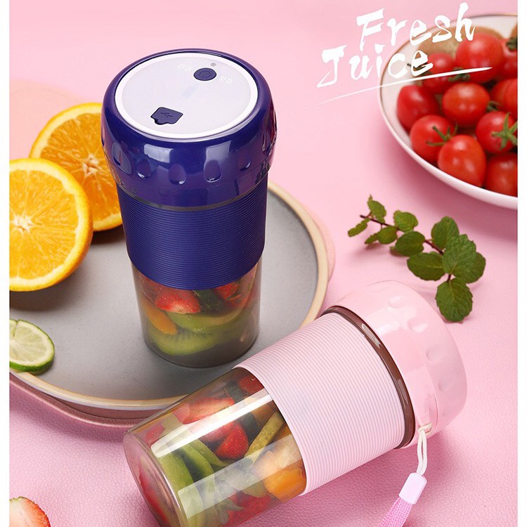 Máy xay sinh tố cầm tay mini - Bảo Hành 1 đổi 1 - Máy xay cầm tay - Fruitcup - Juice Fresh Máy Xay Sinh Tố Mini