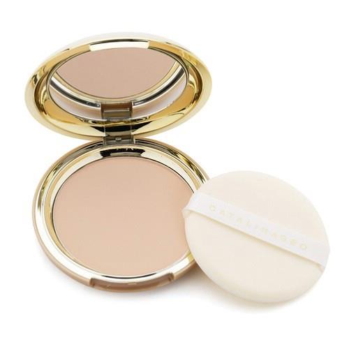 Phấn phủ kiềm dầu siêu mịn Geo Vàng Lamy Catalina Golden Pact - HONGS BEAUTY