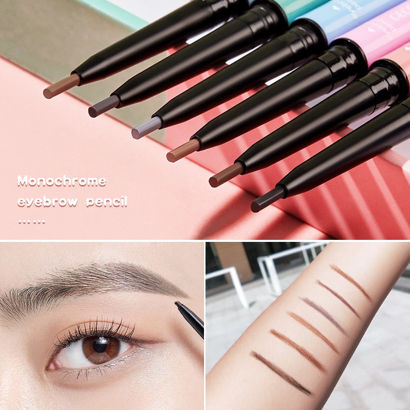 Chì kẻ mày lâu trôi 2 đầu siêu mịn đầu 1.5mm Gecomo Charming Glance Eyebrow Pencil 205007