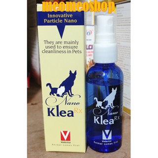 NANOKLEA SPRAY 50ML - NANO BẠC KHỬ MÙI, KHÁNG VIÊM, HỖ TRỢ LÀM LÀNH VẾT THƯƠNG CHO CHÓ, MÈO