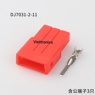 Bộ giắc pha cos, xinhan (nhựa đỏ đầu cái, cos xi nhan xe máy)(10 bộ )
