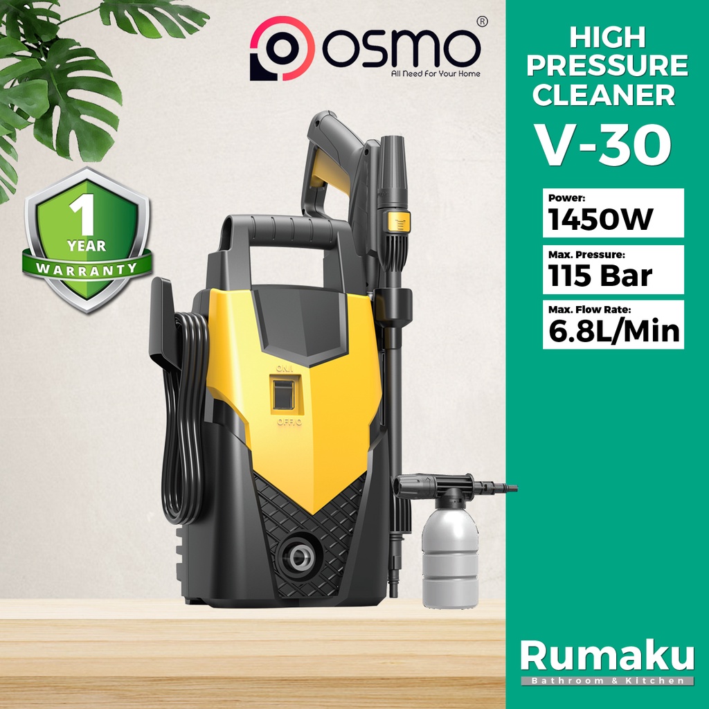 OSMO V-30 High Pressure Cleaner Water Jet waterjet Pressure Sprayer Mesin Cuci Kereta Car Wash Machine