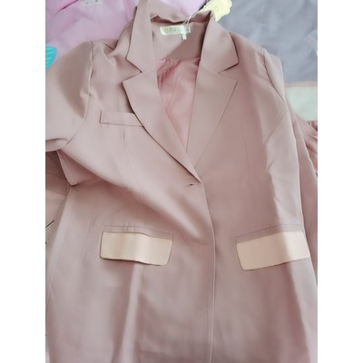 Ảnh thật 4 hình cuối-2W297.Set áo blazer kèm váy 2 dây xếp li mùa thu Hàn Quốc