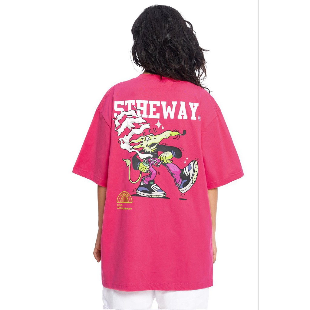5THEWAY® /year of the rat/ New Tee™ in HOT PINK aka Áo Thun Hồng Tay Ngắn