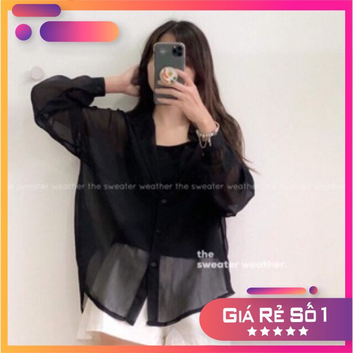[SIÊU HOT] Set Áo Sơ Mi Nữ Von Lưới TT12