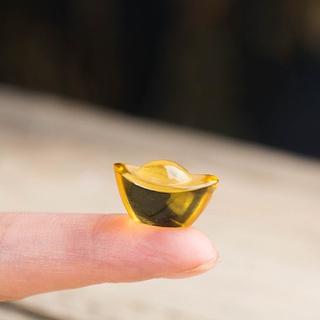 01 thỏi Kim Nguyên Bảo size 2cm - Thỏi vàng phong thủy Thần Tài may mắn