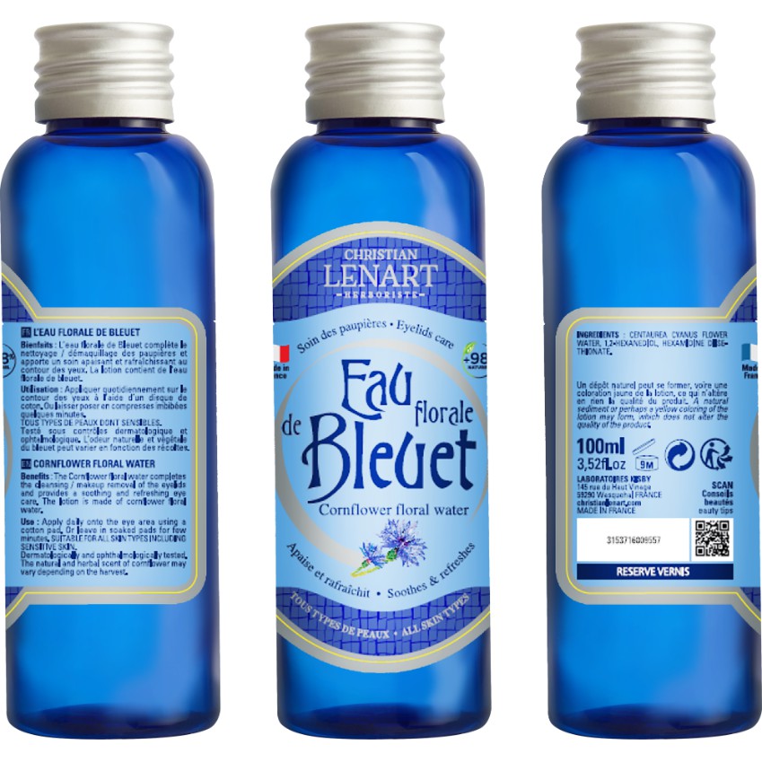 Toner Hoa Xa Cúc Lam - Christian Lénart Eau Florale De Bleuets - 100ml - 200ml