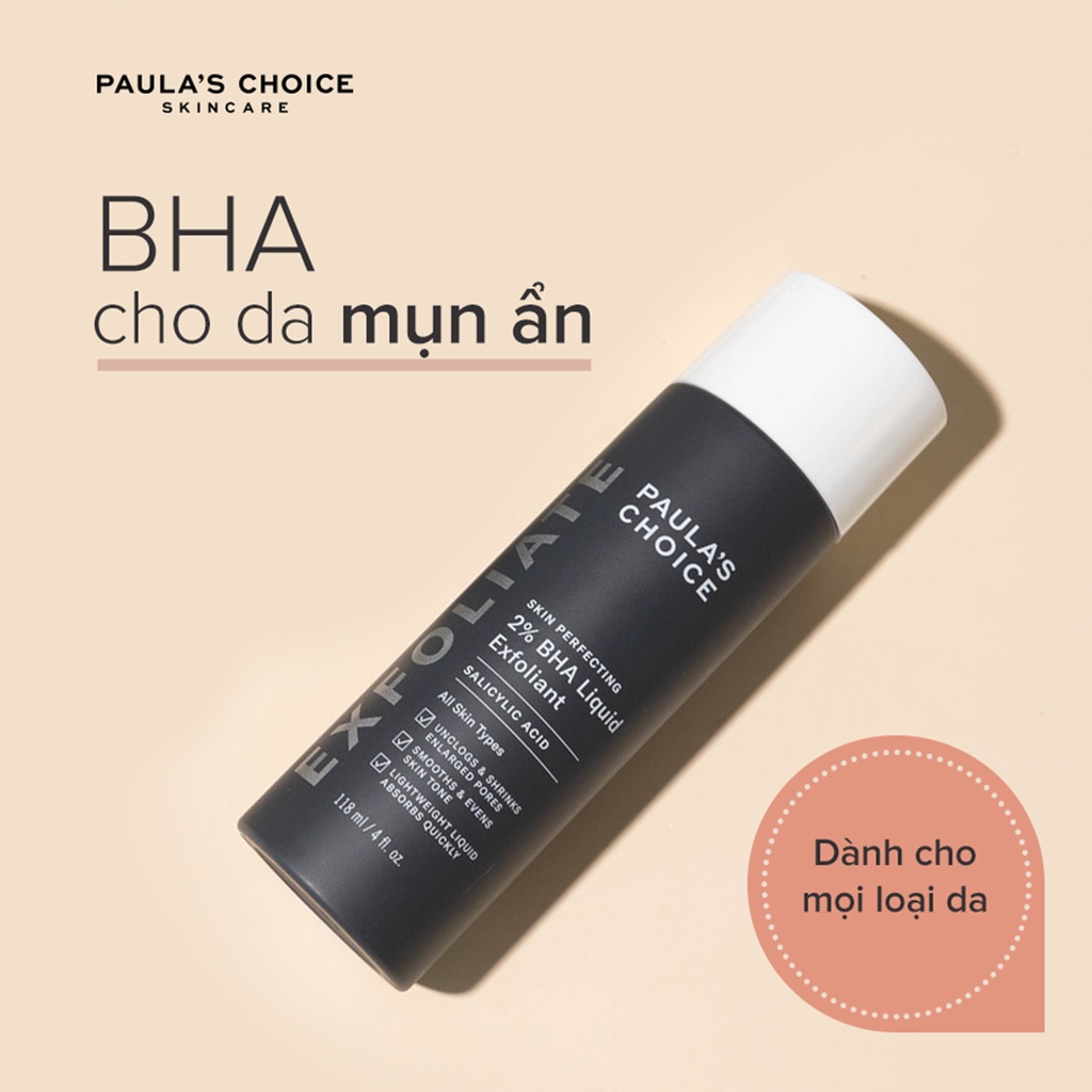 Tẩy tế bào chết Paula's Choice Skin Perfecting 2% BHA Liquid Exfoliate 30ml | BigBuy360 - bigbuy360.vn