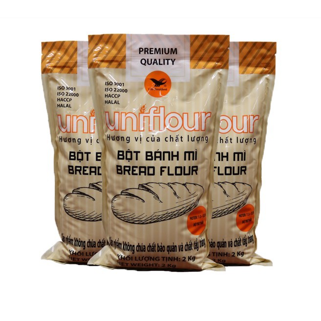 Bột Bánh Mì Bread Flour Uniflour 2kg