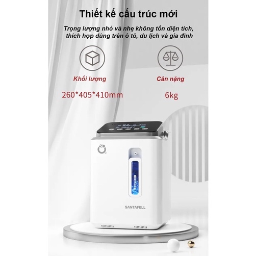 Máy Tạo Oxy Y Tế SANTAFELL- Chính Hãng Bao Đổi Trả. Bảo hành 6th
