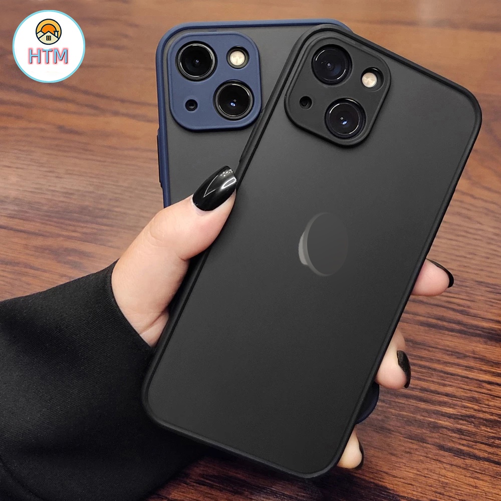 Ốp Điện Thoại Cạnh Vuông Siêu Mỏng Bề Mặt Nhám Bảo Vệ Camera Cho iPhone 13 12 11 Pro Max XS Max XR X