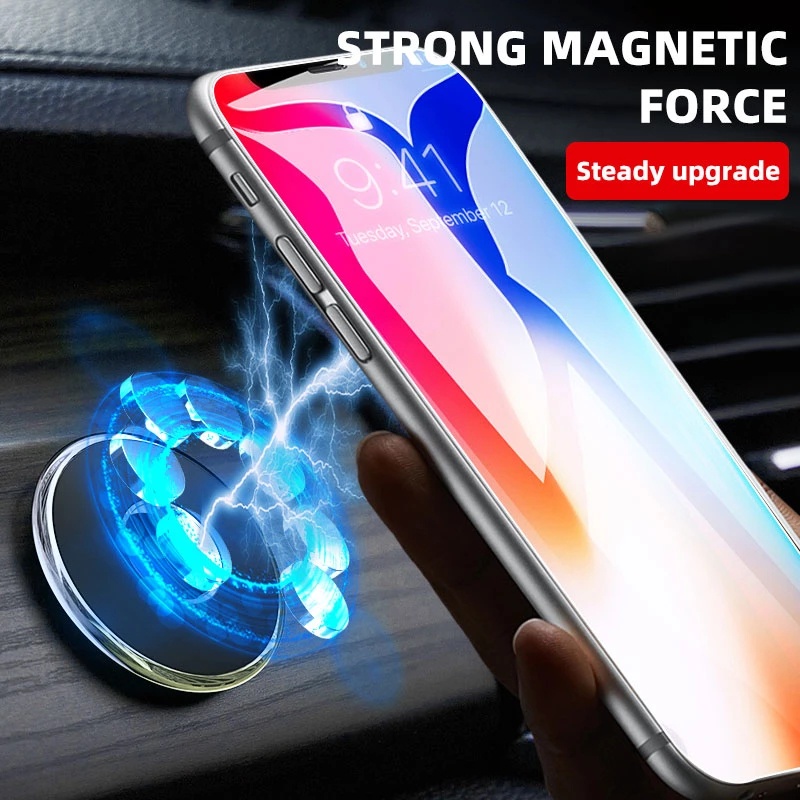 Giá đỡ điện thoại BLALION từ tính gắn bảng điều khiển xe hơi kích thước nhỏ chân đế tròn thích hợp cho Samsung Xiaomi