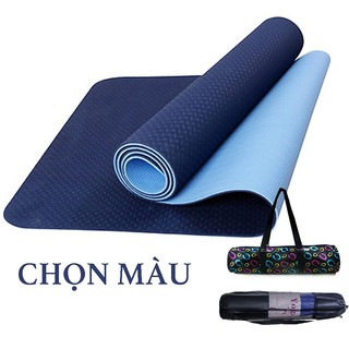 🎁Trợ Giá⚡️Thảm Tập Yoga_Thảm Tập Gym 6mm 2 Lớp TPE Cao Cấp